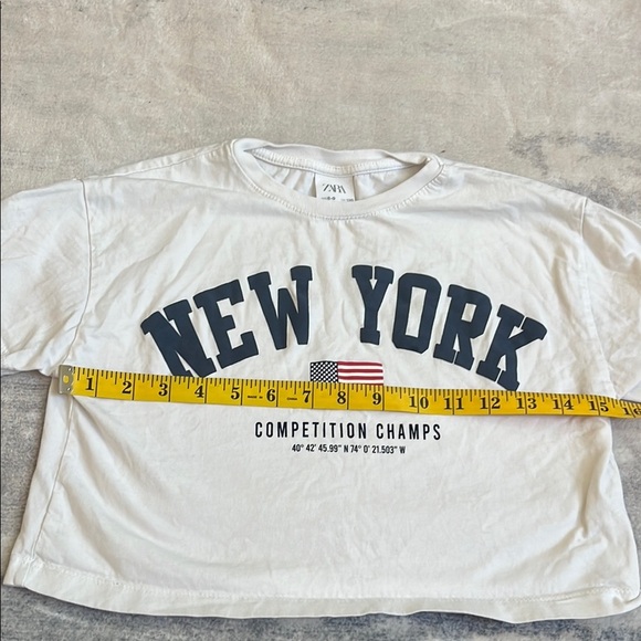 Zara Red, White and Blue New York Tee - Picture 4 of 5